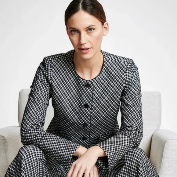 SPANX Jackets & Blazers - Spanx Ponte Lady Jacket in Jacquard Classic Black Plaid Size XL